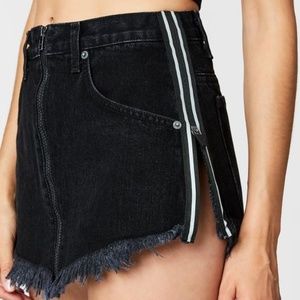 Carmar Black Denim Skirt